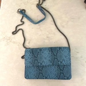 Anthropologie snake skin purse